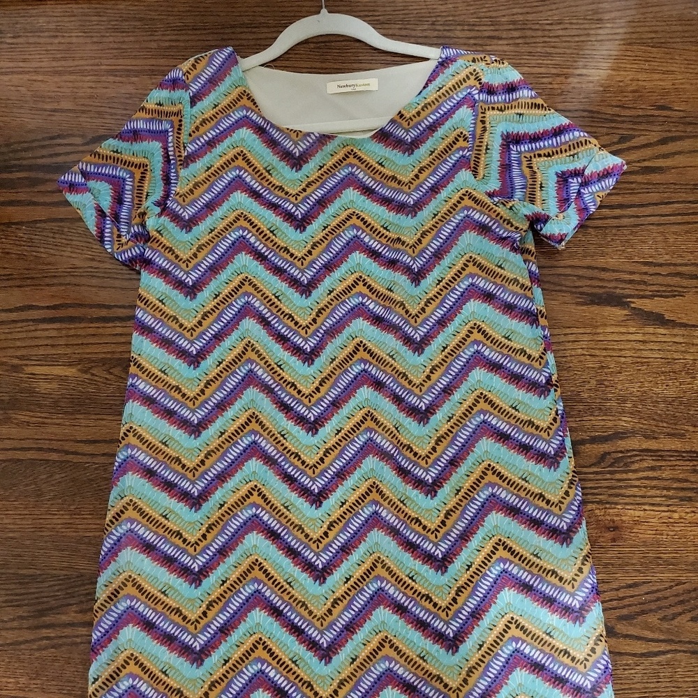 Chevron print dress